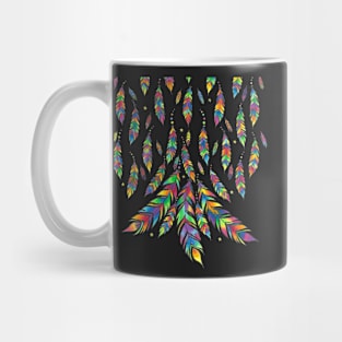 Colorful feathers Mug